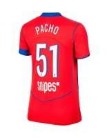 Paris Saint-Germain Willian Pacho #51 Kolmaspaita Naisten 2025-26 Lyhythihainen